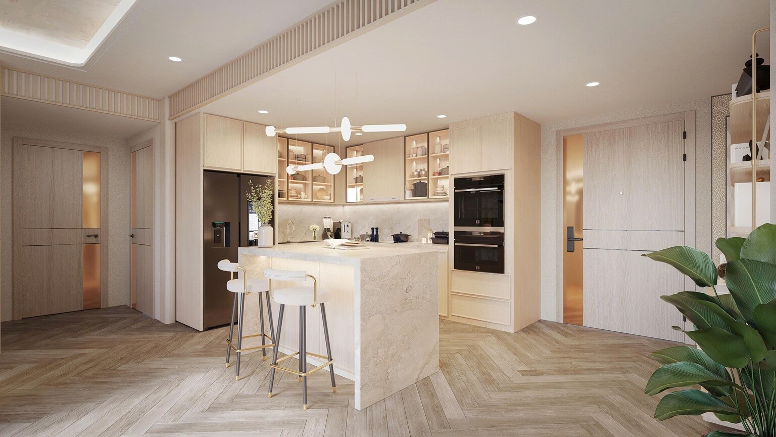 nội thất căn hộ long biên central