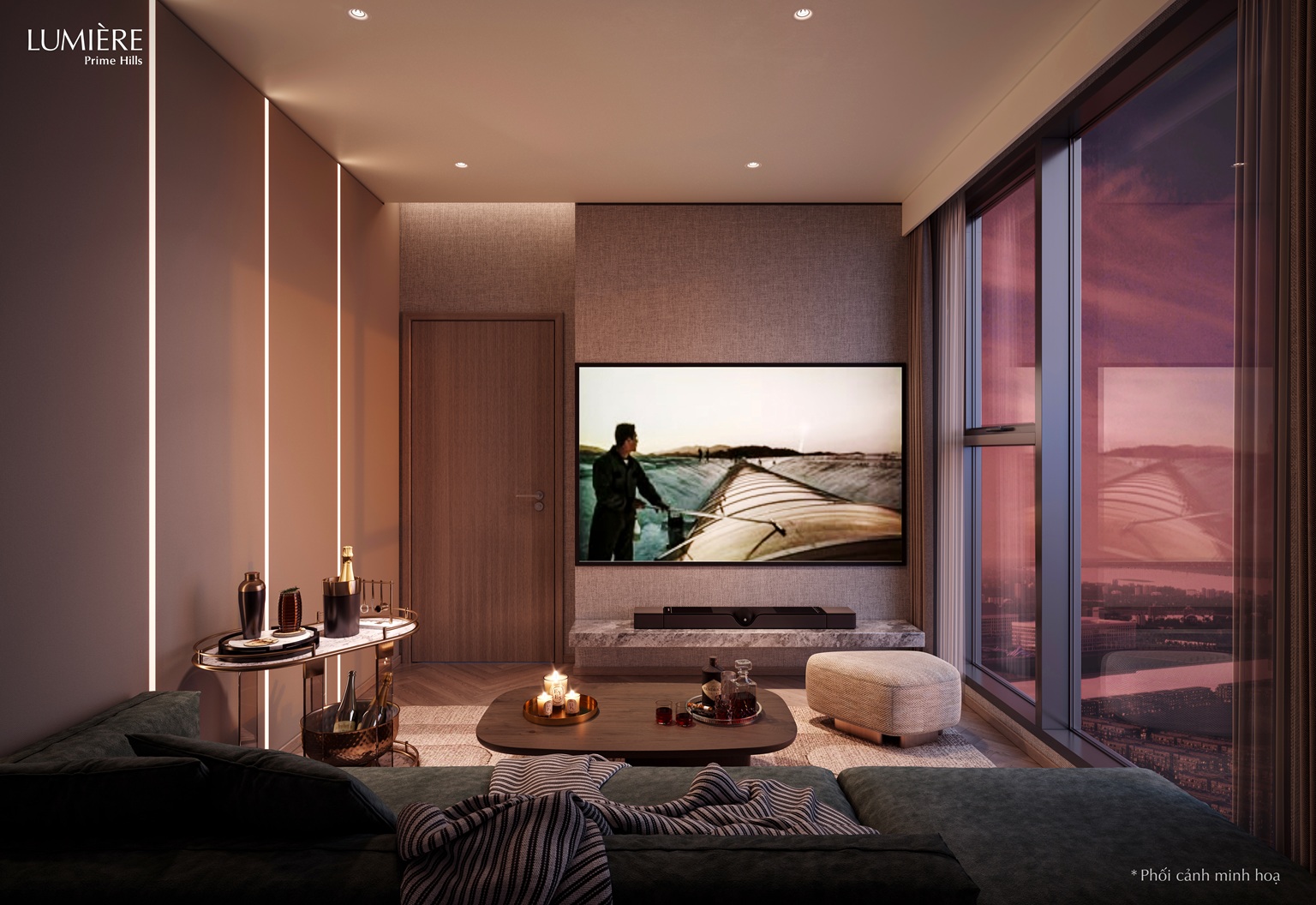 nội thất căn hộ lumiere prime hills cổ loa