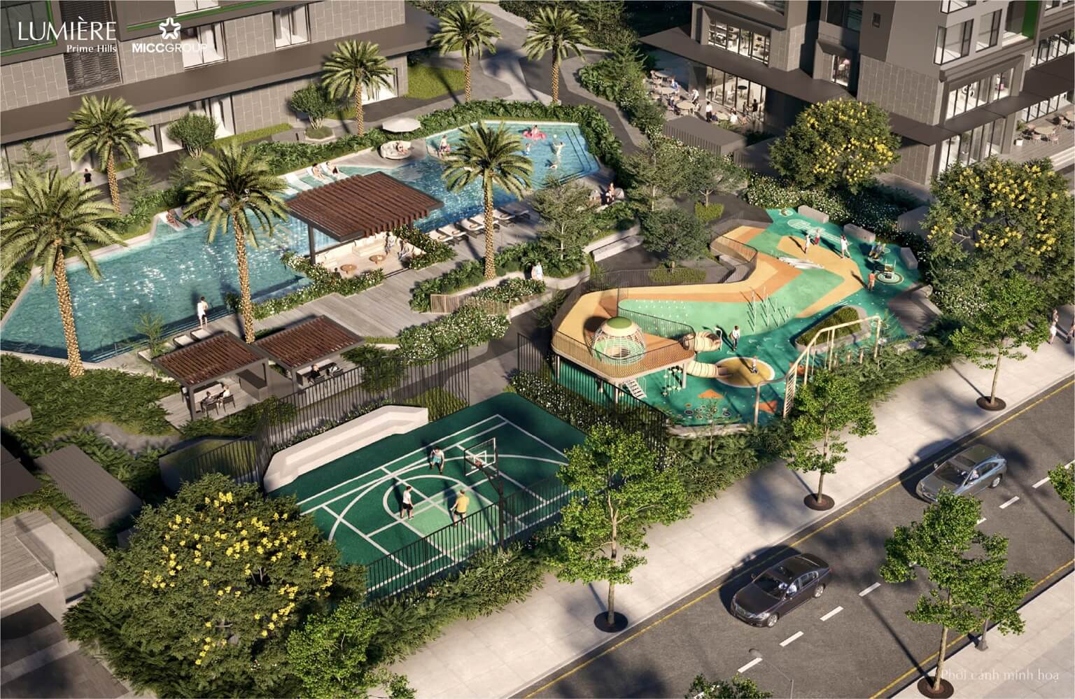 tiện ích dự án lumiere prime hills cổ loa